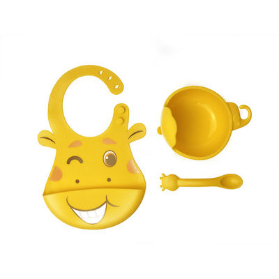 kaufen Die Baby-Fütterung stellte freies der Silikon-Schellfisch-und Schüssel-Giraffen-Form-BPA besonders angefertigt ein online manufacture