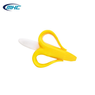 kaufen Fertigte weiche Bananen-Zahnbürste Teether nicht giftiges Silikon-Baby Teether besonders an online manufacture