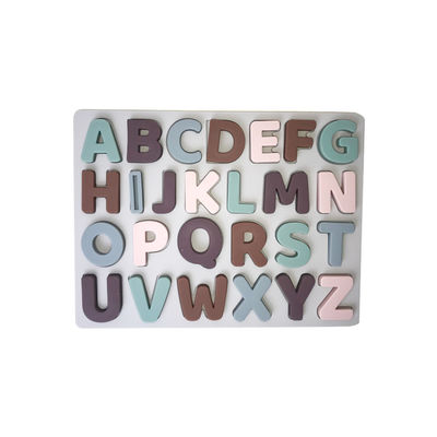 kaufen Nicht giftige Silikon-frühe pädagogische Spielwaren-bewegliche Buchstabe-Puzzlespiele für Kinder online manufacture