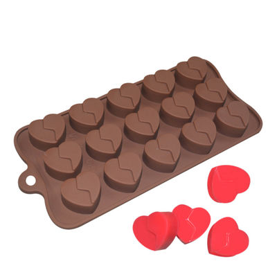 kaufen Kundenspezifische Schokolade LFGB formt Herz-geformte Kremeis-Kuchen-Silikon-Form online manufacture