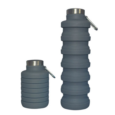 kaufen New Item Custom Logo 700ml Drink Bottle Black Silicone Water Bottle Collapsible online manufacture