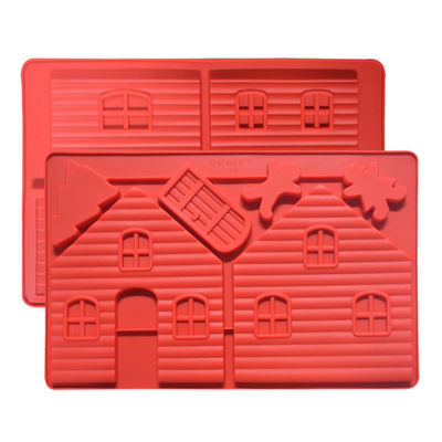 kaufen formte backendes Gerät-Haus des Silikon-3D Quadrat handgemachte Diy-Silikon-Seifen-Form online manufacture