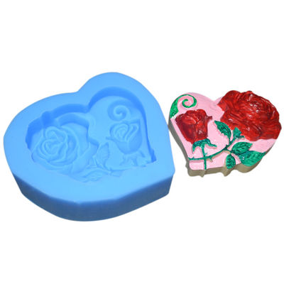 kaufen Umweltfreundliche stützbare 3d Rose Flowers Shape Fondant Silicone Form der Silikon-Backen-Gerät- online manufacture