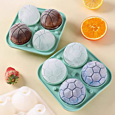 kaufen MHC Umweltschonende Silikon-Eiswürfel für den Gefrierschrank mit Abdeckkugeln 3D-Fußballrunder Eisform online manufacture
