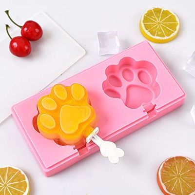 kaufen Kinder Eiscreme Groß Silikon Eiscreme Form mit Stäbchen und Pfoten Form Design online manufacture