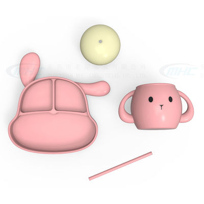 kaufen MHC Zeichentrickfilm Tier Silikon Baby Fütterung Set Teller für Kinder Reisen Pflege 500 Stück online manufacture