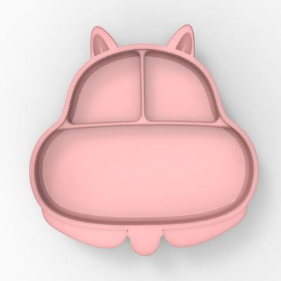 kaufen MHC Eichhörnchen Silikon-Platte Säuglingssuction Zeichentrickfilm Tierische Lebensmittel Silikon-Fütterung für 6 Monate altes Baby online manufacture