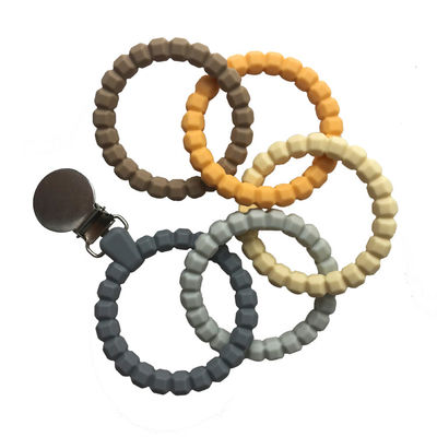 Silikon-Baby Teether Ring Shape Soft Teething Chew Eco freundliche Perlen