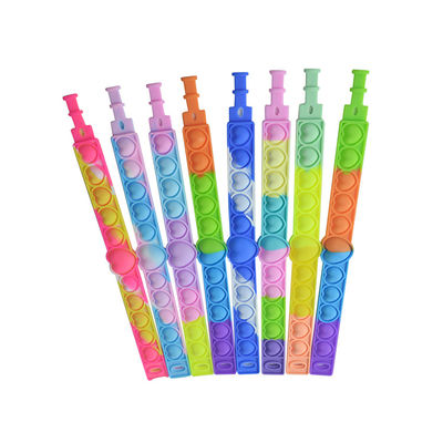 Pädagogischer Toy Decompression Pop Bubble Bracelet der Silikon-Kinder