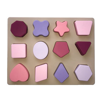 Puzzle der Silikon-fertigte pädagogisches Spielwaren-DIY der Geometrie-3D besonders an