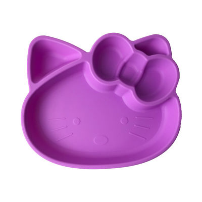 Freie Baby-Platten Karikatur-Kitten Shape Silicone Feeding Setss Bpa