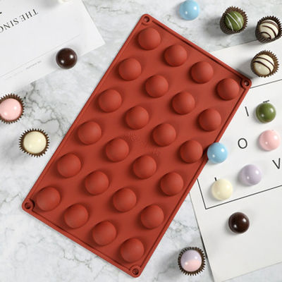 Runde Hohlraum-Silikon-Fondant-Formen der Halbkreis-Schokoladen-Form-DIY multi