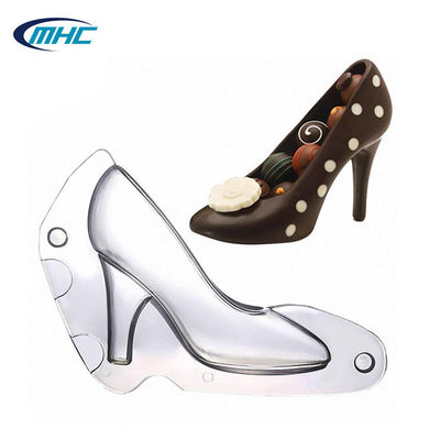 Kundenspezifisches Schuh-Schokoladen-Form-Polycarbonats-backende Werkzeuge des hohen Absatzes 3D