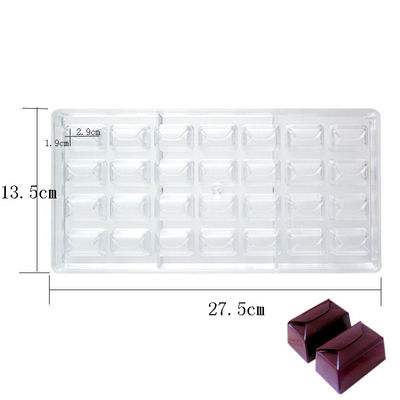 Quadrat PS DIY formen das besonders angefertigte Polycarbonat der Schokoladen-Form-3D