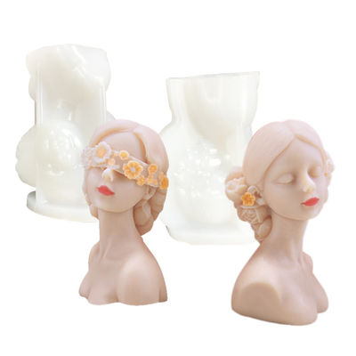 Menschlicher Körper-verband geometrisches Kerzen-Form-Silikon dem Mädchen 3D DIY besonders angefertigt die Augen