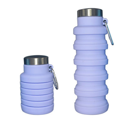 High Quality Eco-friendly Sports 335ml Silicone Collapsible Water Bottle