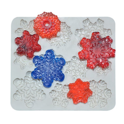 Silikon-Kuchen-Fondant-Silikon formt Nahrungsmittelgrad handgemachte Diy-Schneeflocken-Form