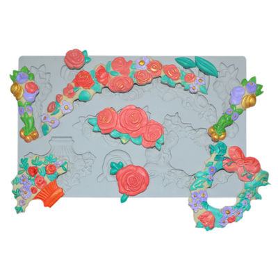 Haushalts-Silikon-backende Gerät-Fondant-Form Mat Non Stick Customized