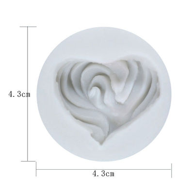 Silikon-backende Gerät-Sondergröße-Kuchen-Dekorations-Werkzeuge 3d Rose Flower Shape Fondant Mould