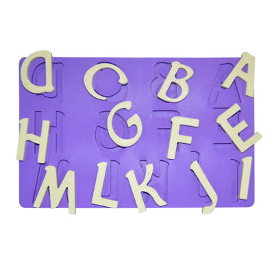 Soem-Silikon-Buchstabe-Kuchen formt Fondant-englische Lernenalphabet-Kuchen-Form
