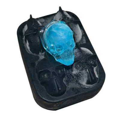 Eis-Würfel-Form des Sommer-Silikon-Eis-Form-fertigte stützbare Schädel-3D besonders an