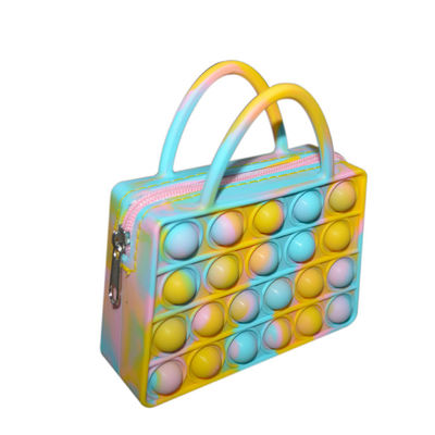 Nette Kettensilikon-Geldbeutel-Knall-Tasche für Mode-Karikatur Mini Kids Fidget des kleinen Mädchen-DIY