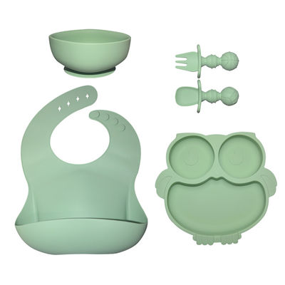 MHC-Baby die Silikon-, welchesfütterung 6 PC überzieht, stellt ungiftige Baby-Geschirr-Nahrung Tray Dishes ein