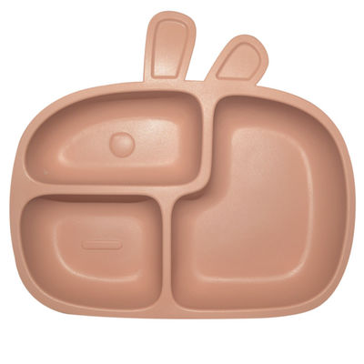 MHC-Baby-Silikon teilte Platte mit freiem Silikon des Sogbpa, einziehendes, das gesetztes Tier formte