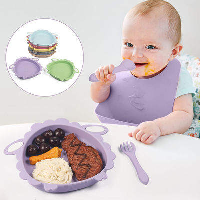 Schafe teilten sicheres Säuglingsnahrungs-Platten-Baby, das Silikon die Absetzenfütterung für Kleinkinder führte