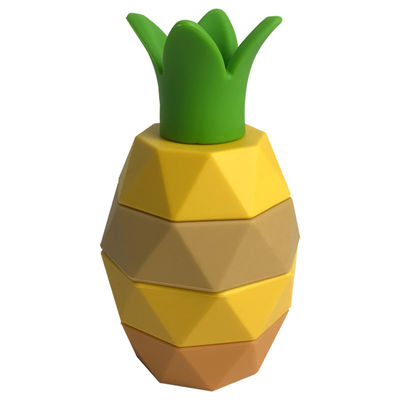 Individuelles Lernspielzeug für Kinder 5 Stück Ananas BPA-freies Silikon Stapel-Spielzeug