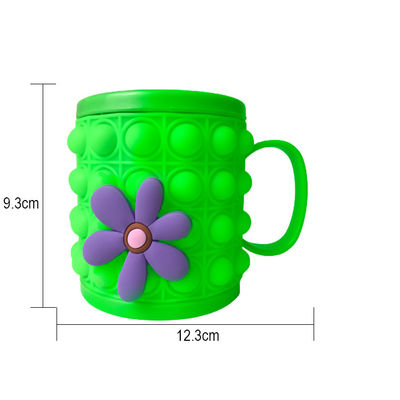 Nicht klebrig, leicht zu reinigen, Baby-Silicone-Kinder-Taschen-Squeeze-Cups