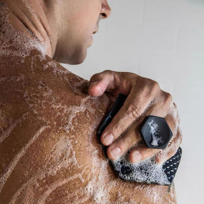 MHC Babybad Produkte Schwarz Exfoliating Kopfhaut Massage Reinigung Gesichtsreinigung Waschen Bad Körper niedlich Silikonbürste