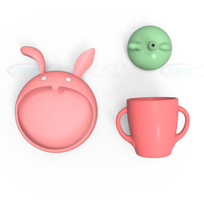MHC Starter 6-12 Monate Kaninchen-Kind-Fütterungs-Set Nicht-Silicone Bpa-freies Nicht-toxisches Spielzeug