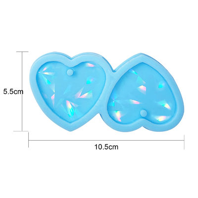 MHC Liebesform UV Silikon Epoxidharz Formen Schmuck Herz Anhänger Perlen Holographischer Ohrring Harz Formen