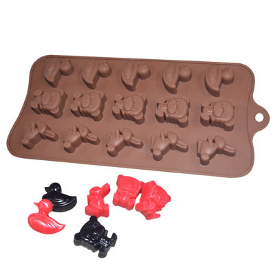 MHC Fertigung Lebensmittel Silikon Schokoladen Formen Süßes Tier Design Ente Bär Kaninchen