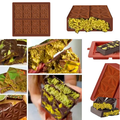 MHC Silikon Dubai Schokoladenform Custom Tiefe kleine Silikon Schokoladenform Hersteller