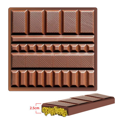 MHC Plastik Weihnachtsschokoladen Formen für geometrische Big Bar Deep Dubai Schokoladen Bar Formen