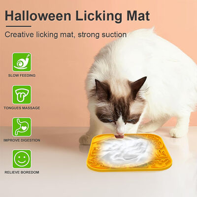 MHC Silikon Pet Slow Feeder Bowl Pet Cat Dog Bowl Haushalt Anti-Schlucken Slow Mat Lick Mat für Haustier Bade-Training